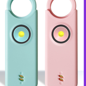 Alarm Osobisty 135 dB – Bezpieczny Brelok do Kluczy z Latarką LED