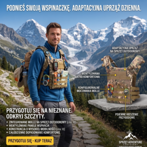 Taktyczna Kamizelka Outdoor Oxford – Regulowana Kamizelka Survivalowa do Wędrówek