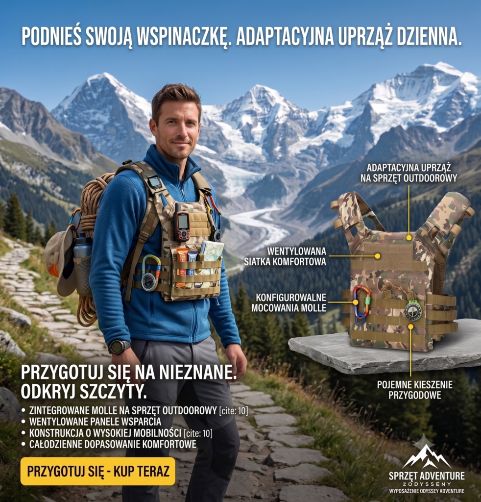 Taktyczna Kamizelka Outdoor Oxford – Regulowana Kamizelka Survivalowa do Wędrówek